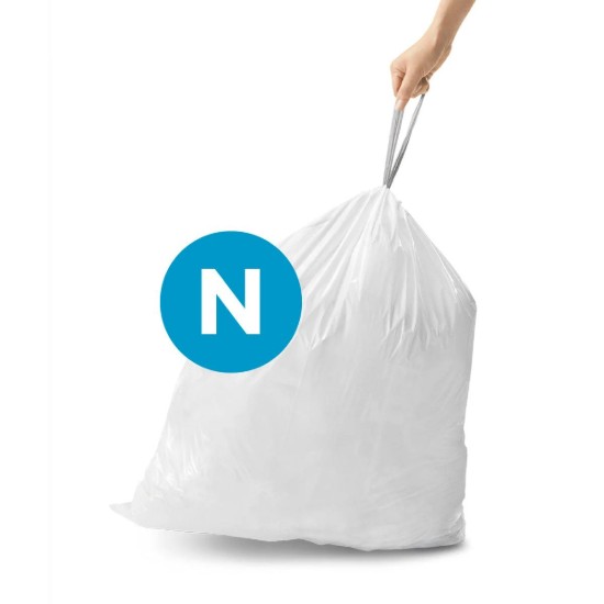 Sopsäckset, kod N, 45-50 L/ 60 st, plast - simplehuman