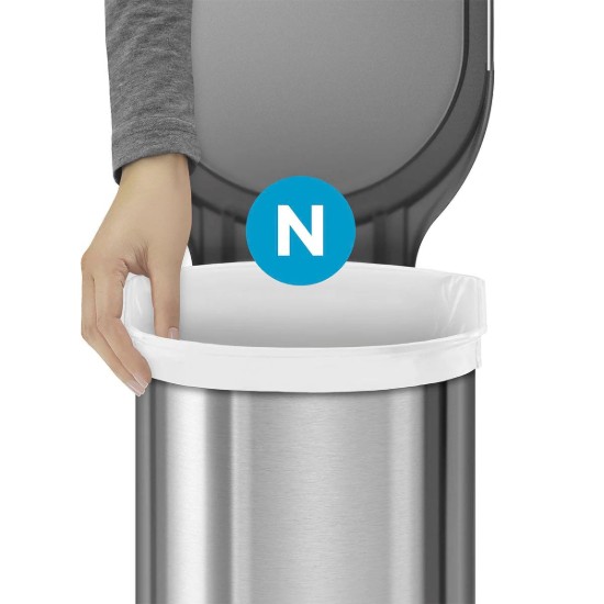 Sopsäckset, kod N, 45-50 L/ 60 st, plast - simplehuman