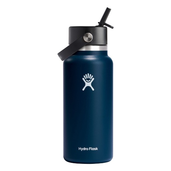 Wärmeisolierende Flasche, Edelstahl, 950 ml, "Wide Straw", Indigo - Hydro Flask