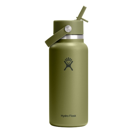 Termoizolacijska boca, nehrđajući čelik, 950 ml, "Wide Straw", Palmer Green - Hydro Flask