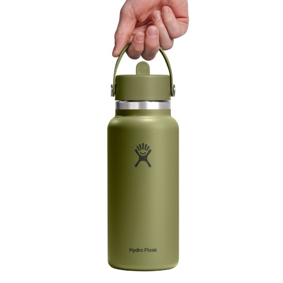 Termoizolacijska boca, nehrđajući čelik, 950 ml, "Wide Straw", Palmer Green - Hydro Flask