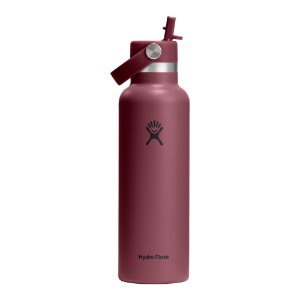 Termoizolacijska boca, nehrđajući čelik, 620 ml, "Standard Straw", Burgundy - Hydro Flask