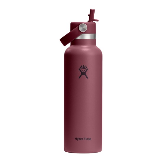Termoizolacijska boca, nehrđajući čelik, 620 ml, "Standard Straw", Burgundy - Hydro Flask