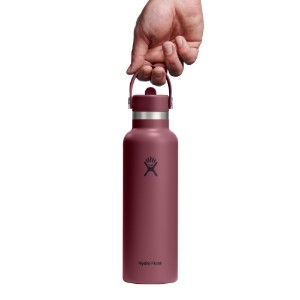 Termoizolacijska boca, nehrđajući čelik, 620 ml, "Standard Straw", Burgundy - Hydro Flask