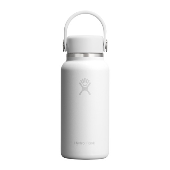 Thermal insulating bottle, stainless steel, 300ml, "Micro Hydro", Tonal White - Hydro Flask
