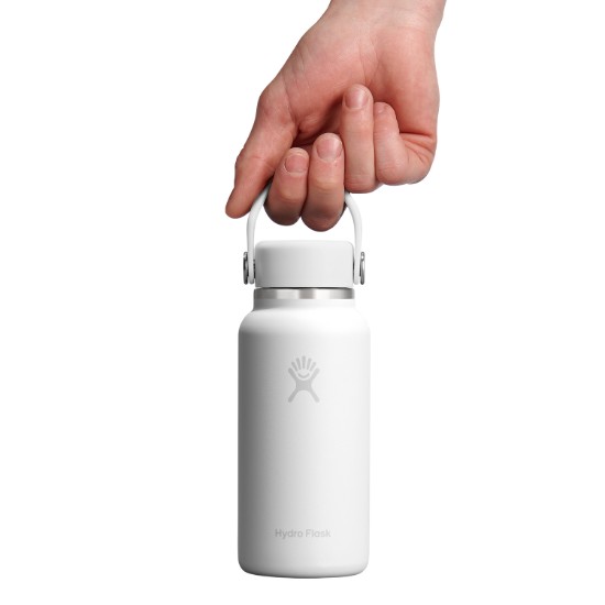 Thermal insulating bottle, stainless steel, 300ml, "Micro Hydro", Tonal White - Hydro Flask
