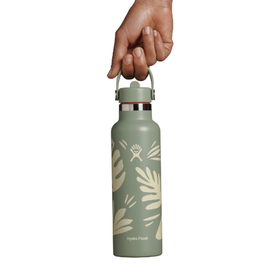 Thermoisolierte Flasche, Edelstahl, 620ml, "Standard Straw", Botanical Bliss - Hydro Flask