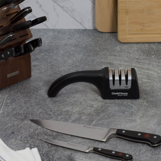 AngleSelect Diamond Hone M4633 manueller Messerschärfer – Chef's Choice