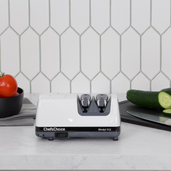 Electric knife sharpener Diamond UltraHone Model 312, White - Chef's Choice