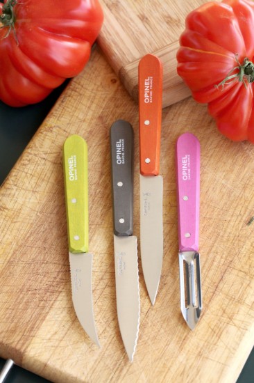 4-piece knife set, stainless steel, "Les Essentiels" - Opinel
