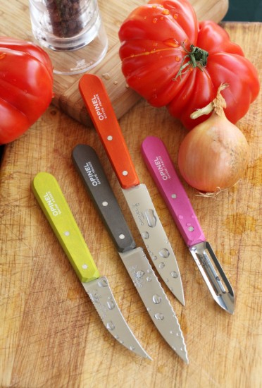 4-piece knife set, stainless steel, "Les Essentiels" - Opinel