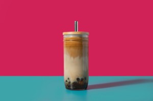 Bicchiere per bubble tea, con coperchio e cannuccia, realizzato in vetro, 650 ml – La Cafetière