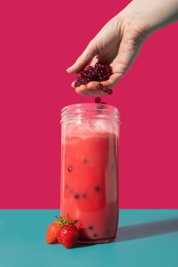 Bicchiere per bubble tea, con coperchio e cannuccia, realizzato in vetro, 650 ml – La Cafetière