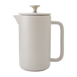 Caffettiera French Press, ceramica, 1 L, "Arezzo", Latte – La Cafetière