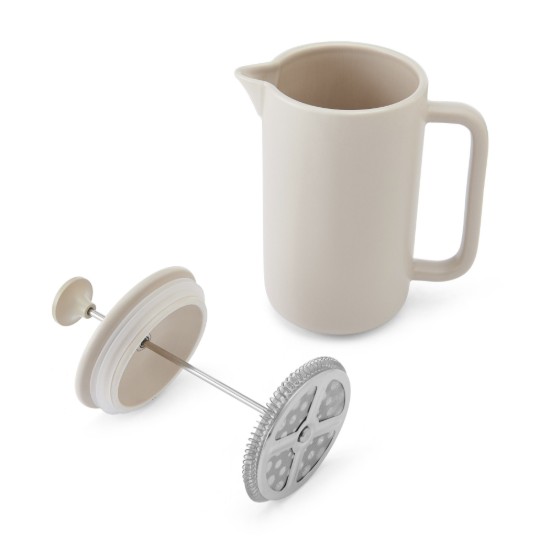 Caffettiera French Press, ceramica, 1 L, "Arezzo", Latte – La Cafetière