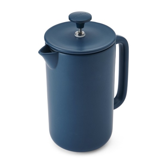 Caffettiera French Press, ceramica, 1 L, "Arezzo", Navy – La Cafetière