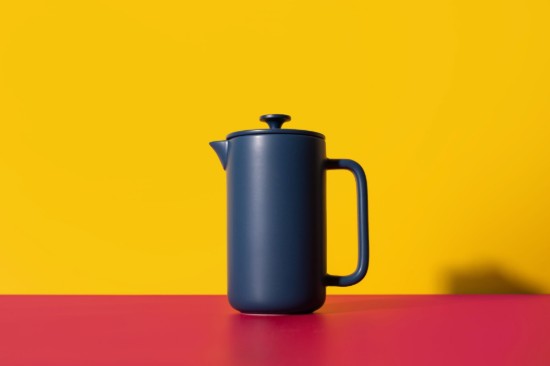 Caffettiera French Press, ceramica, 1 L, "Arezzo", Navy – La Cafetière