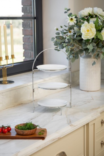 3-tier cake stand, metal, 29 x 19.5 x 43 cm - Artesa