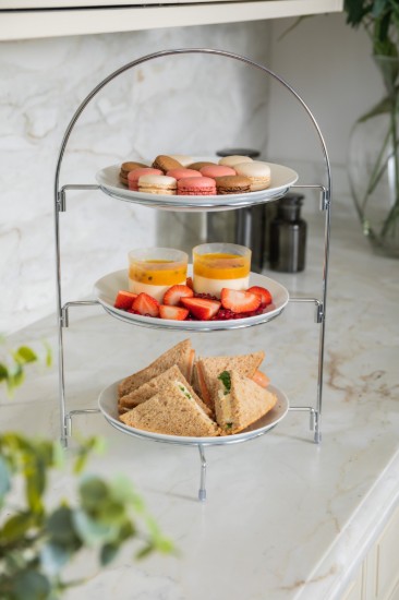 3-tier cake stand, metal, 29 x 19.5 x 43 cm - Artesa