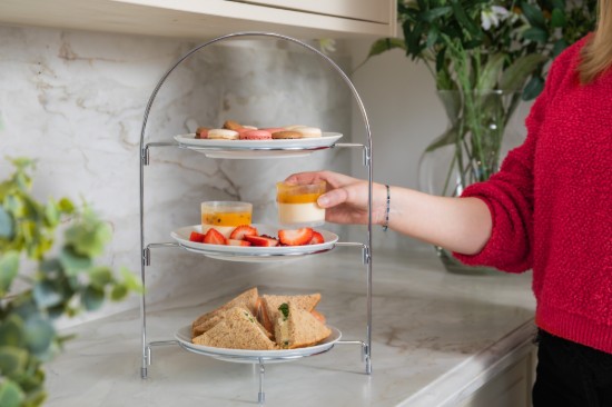 3-tier cake stand, metal, 29 x 19.5 x 43 cm - Artesa