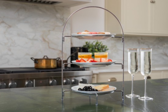 3-tier cake stand, metal, 29 x 19.5 x 43 cm - Artesa
