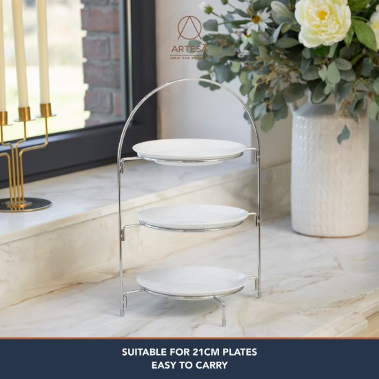 3-tier cake stand, metal, 29 x 19.5 x 43 cm - Artesa