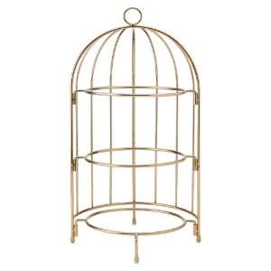 3-tier cake stand, metal,  22 x 22 x 42 cm, Copper - Artesa