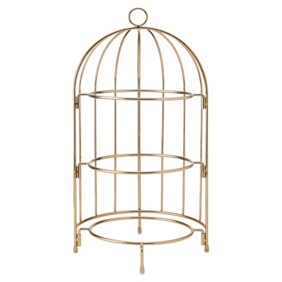 3-tier cake stand, metal,  22 x 22 x 42 cm, Copper - Artesa