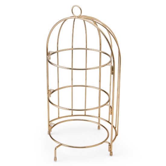 3-tier cake stand, metal,  22 x 22 x 42 cm, Copper - Artesa