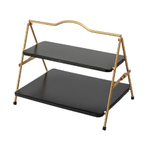 2-tier metal serving stand, 39.5 x 26 x 34.5 cm - Artesa