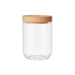 Klaasist säilituspurk, 500 ml, bambuskaanega, "Idilica" - Kitchen Craft