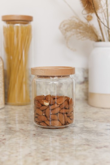 Klaasist säilituspurk, 500 ml, bambuskaanega, "Idilica" - Kitchen Craft