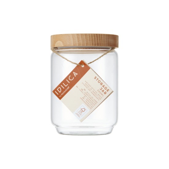 Klaasist säilituspurk, 500 ml, bambuskaanega, "Idilica" - Kitchen Craft