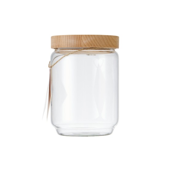 Klaasist säilituspurk, 500 ml, bambuskaanega, "Idilica" - Kitchen Craft