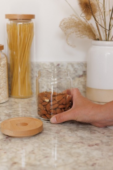 Klaasist säilituspurk, 500 ml, bambuskaanega, "Idilica" - Kitchen Craft