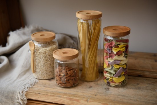 Klaasist säilituspurk, 500 ml, bambuskaanega, "Idilica" - Kitchen Craft