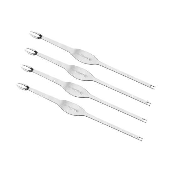 Set di 4 forchette per frutti di mare - marca "de Buyer".