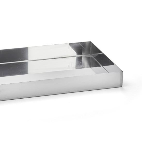 Stampo Genoise rettangolare, acciaio inossidabile, 40 x 30 cm - De Buyer