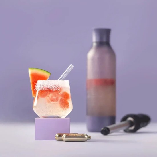Twist'n Sparkle Virtuoso carbonatiefles, 950 ml, Lilac - iSi