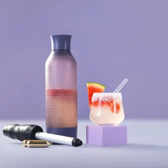 Twist'n Sparkle Virtuoso carbonatiefles, 950 ml, Lilac - iSi