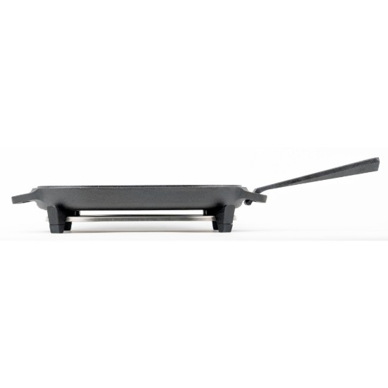 Oval cast iron frying pan with removable handle, 31 x 16 cm, "Sizzler" - Ooni