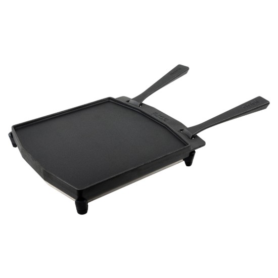 Cast iron frying pan, with reversible surface, 34.6 x 31.8 cm, "Grizzler" - Ooni