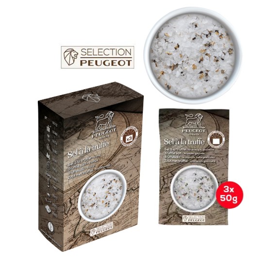 Set med 3 påsar med salt- och tryffelblandning, 3x50g - Peugeot