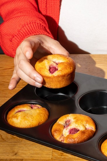 6-compartment muffin tray, metal, GLIDE - Pyrex