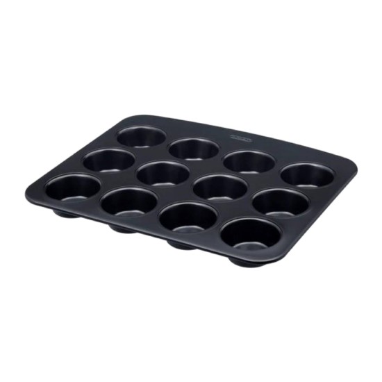 12 nodalījumu mafinu paplāte, metāls, GLIDE - Pyrex