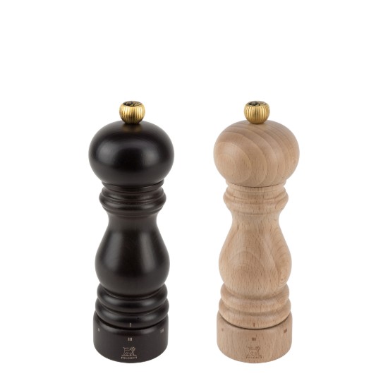 Set od 2 mlinca za sol i papar, 18 cm, "Paris u'Select Z", Čokolada i natural - Peugeot
