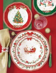 Set of 2 table runners, cotton, 140 x 45 cm, "Christmas Heritage" - Easy Life