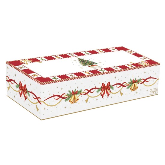 3-piece appetizer bowl set, with bamboo tray, "Christmas Tale" - Easy Life