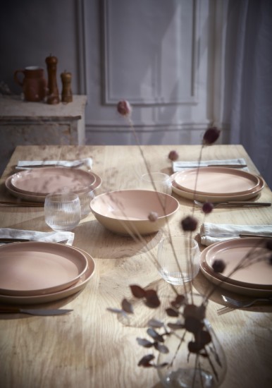 Ceramic plate, 28cm, "Epicure", Powder Pink - Emile Henry