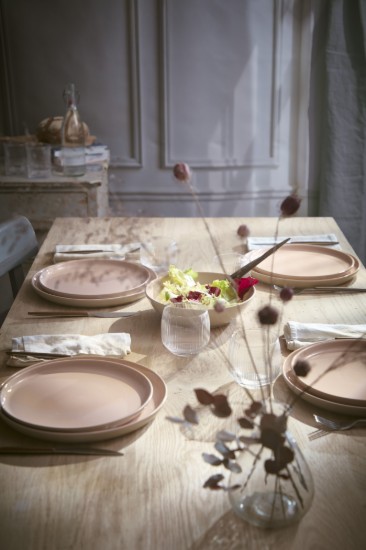 Ceramic plate, 21cm, "Epicure", Powder Pink - Emile Henry